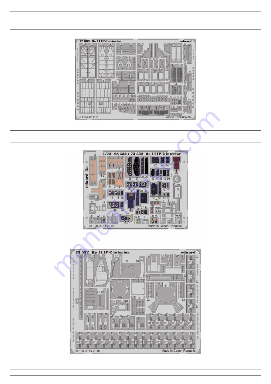 Eduard He 111P-2 bomb bay Скачать руководство пользователя страница 4