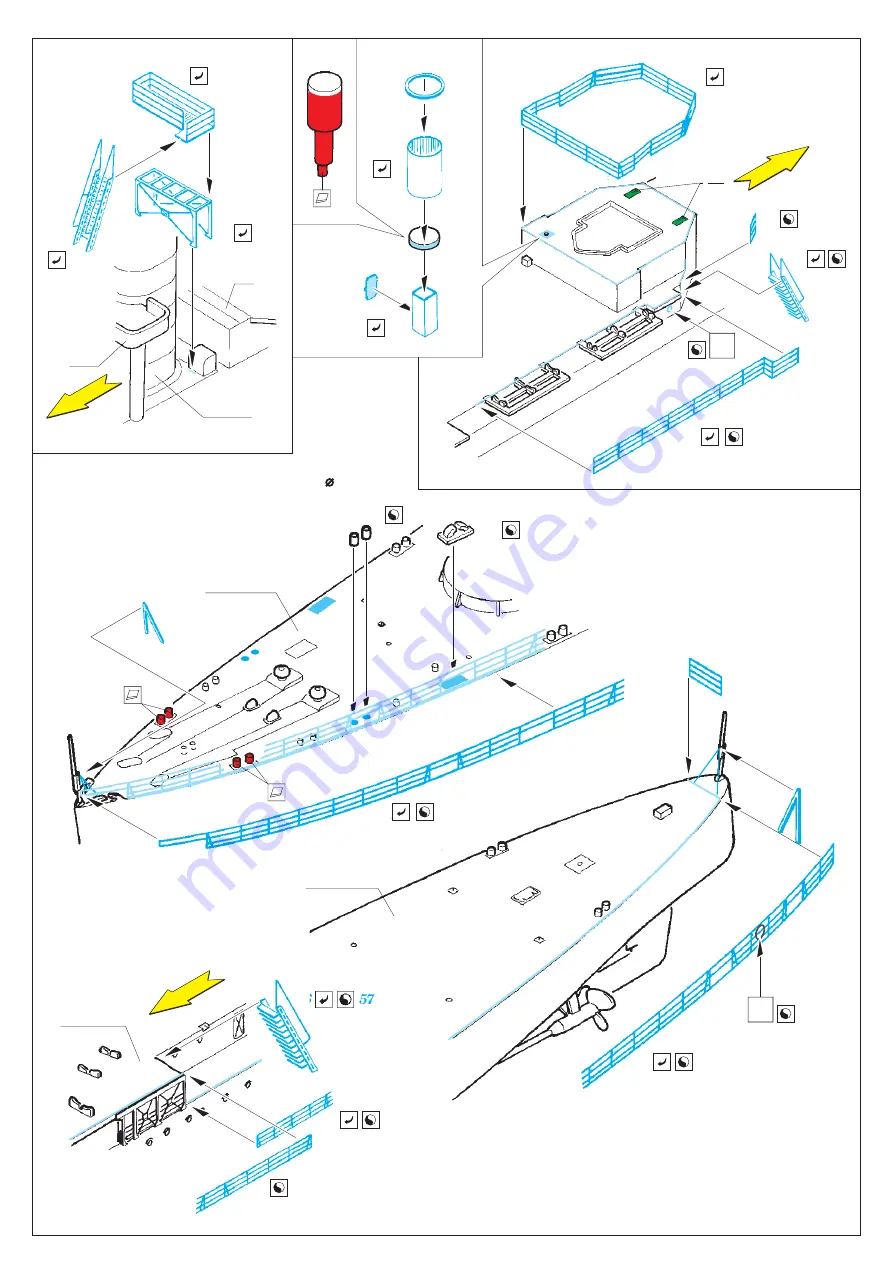 Eduard HMS Exeter railings 1/350 Скачать руководство пользователя страница 2