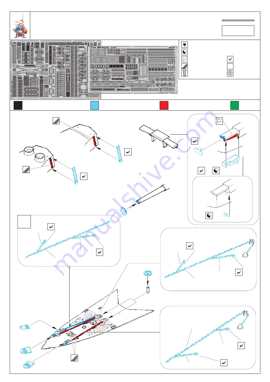 Eduard HMS Repulse Quick Start Manual Download Page 1