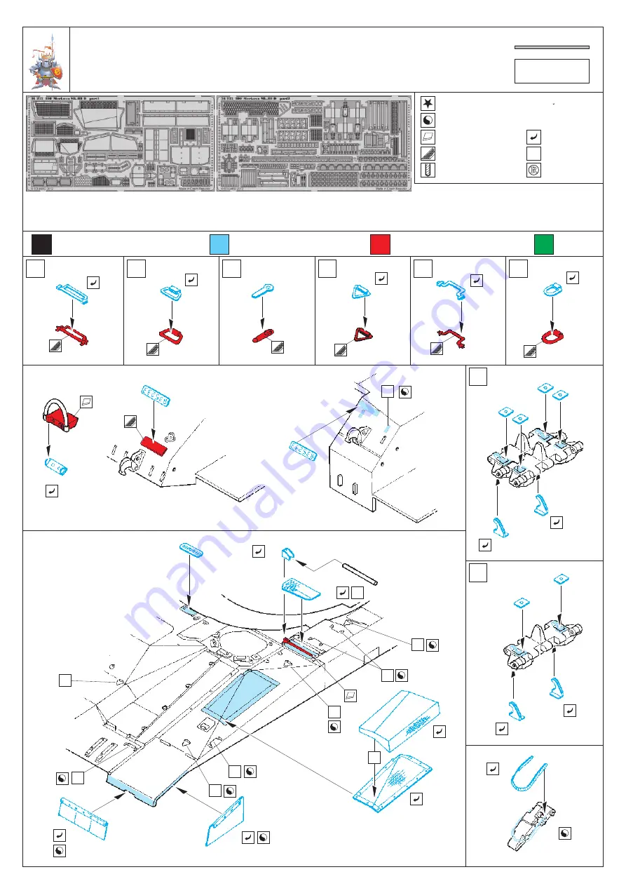 Eduard IDF Merkava Mk.IIID Quick Start Manual Download Page 1