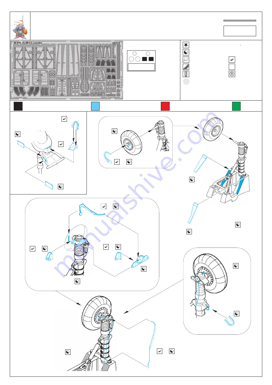 Eduard Ju 88A-5 exterior Quick Start Manual Download Page 1