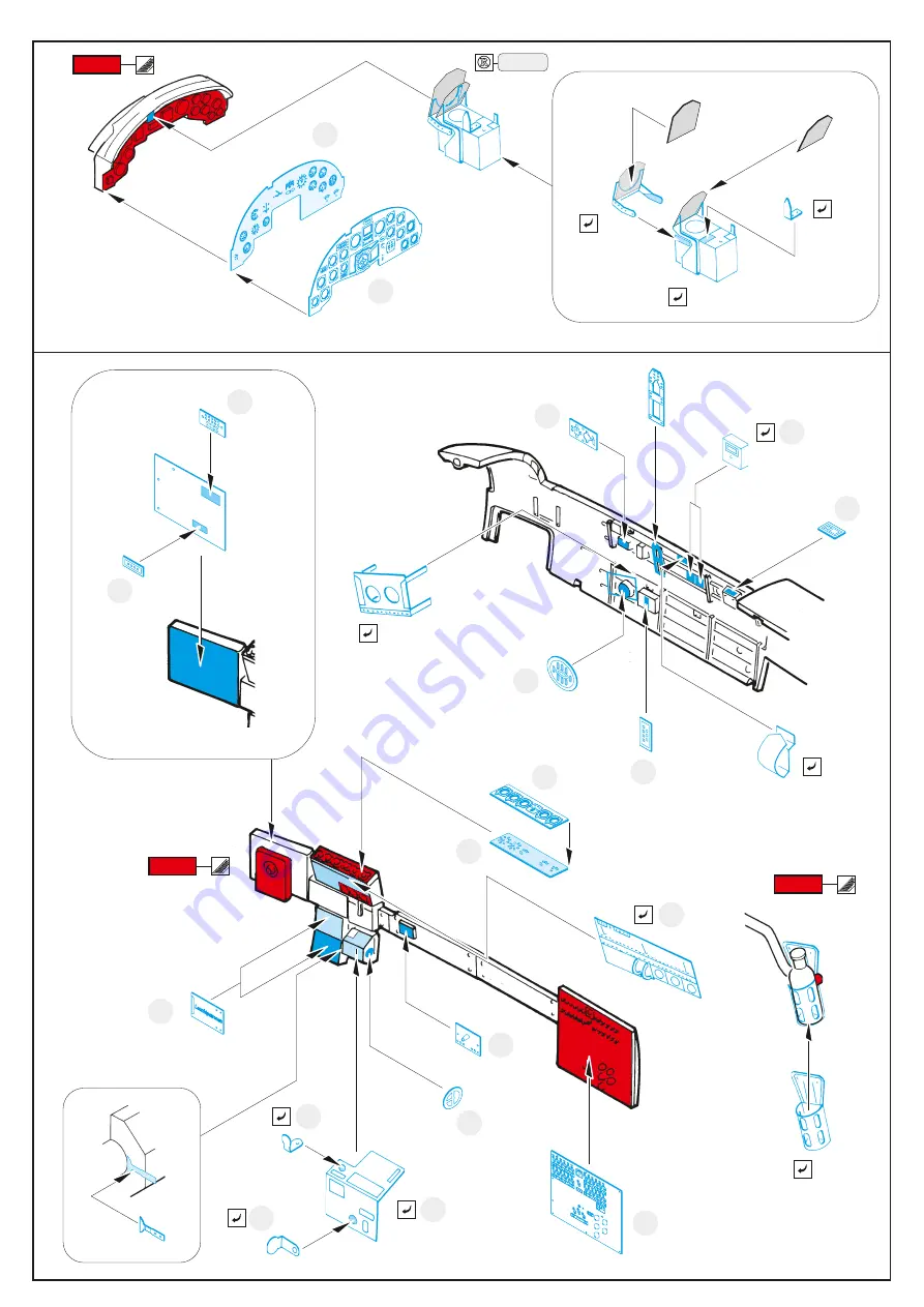 Eduard Ju 88C-6 interior Manual Download Page 2