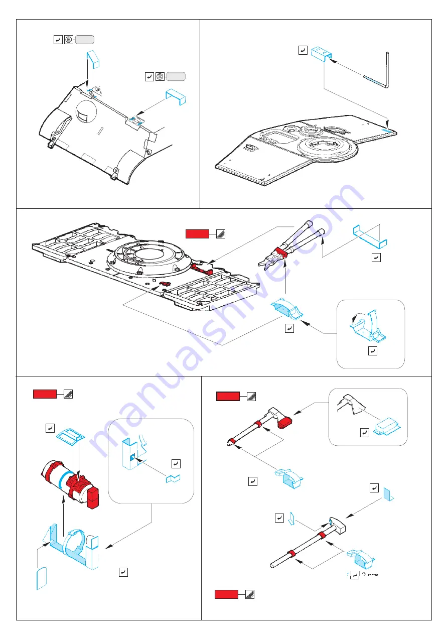 Eduard King Tiger Porsche turret Quick Start Manual Download Page 2