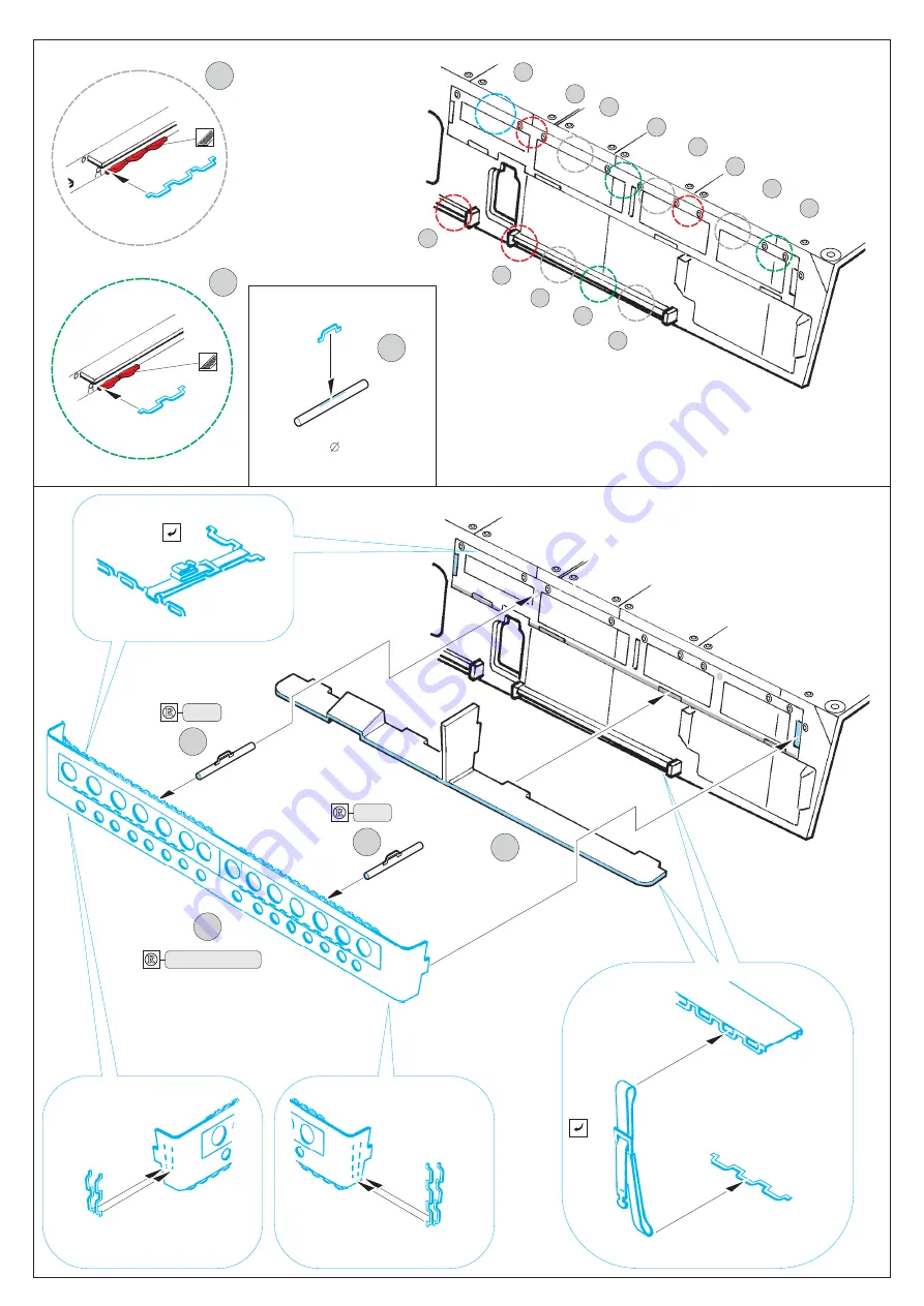 Eduard M-1130 Stryker Mounted rack and belts Скачать руководство пользователя страница 2