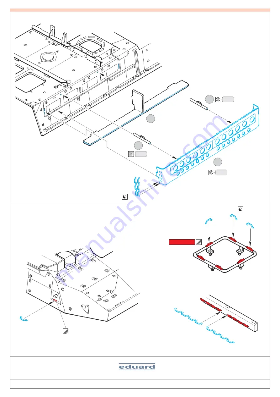 Eduard M-1130 Stryker Mounted rack and belts Скачать руководство пользователя страница 4