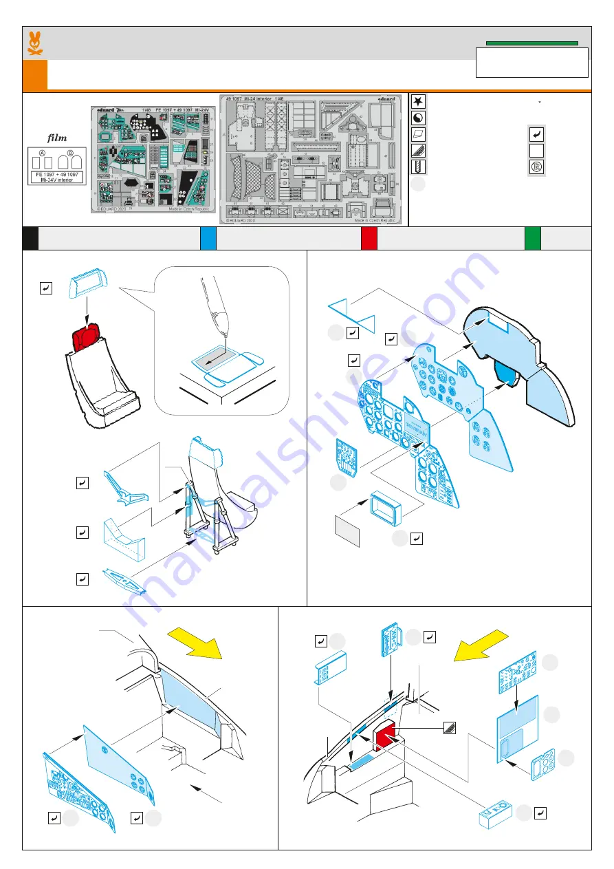 Eduard Mi-24 interior Скачать руководство пользователя страница 1