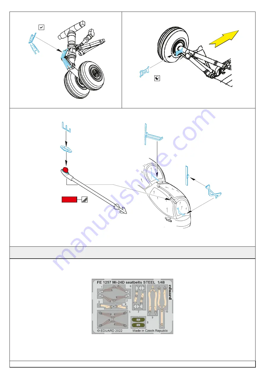 Eduard Mi-24D Assembly Instructions Download Page 5