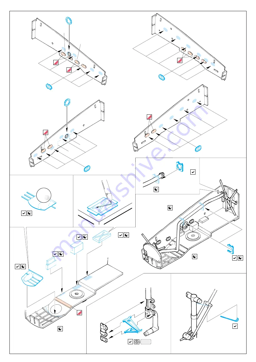 Eduard P-38L Lighting Undercarriage set Скачать руководство пользователя страница 2