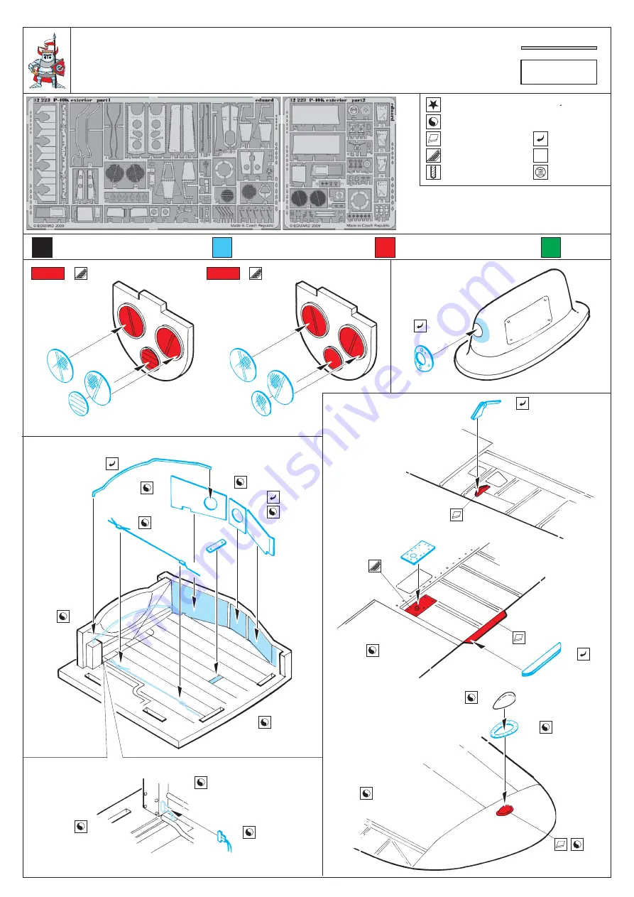 Eduard P-40K exterior Manual Download Page 1