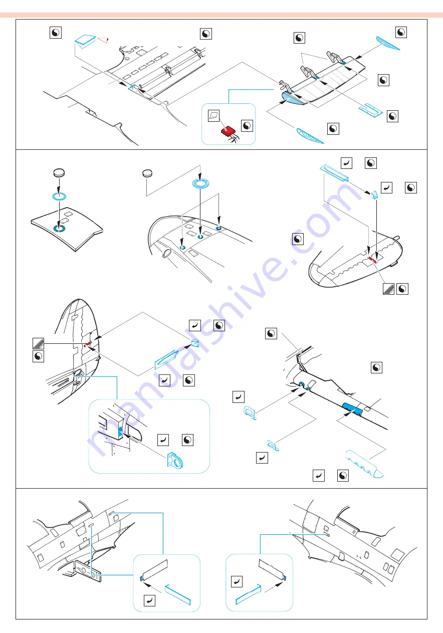 Eduard P-47M Thunderbolt exterior Assembly Instructions Download Page 3