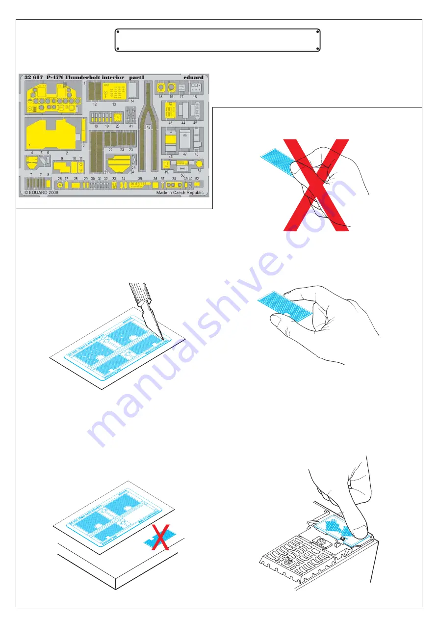 Eduard P-47N Thunderbolt interior S.A. Manual Download Page 5