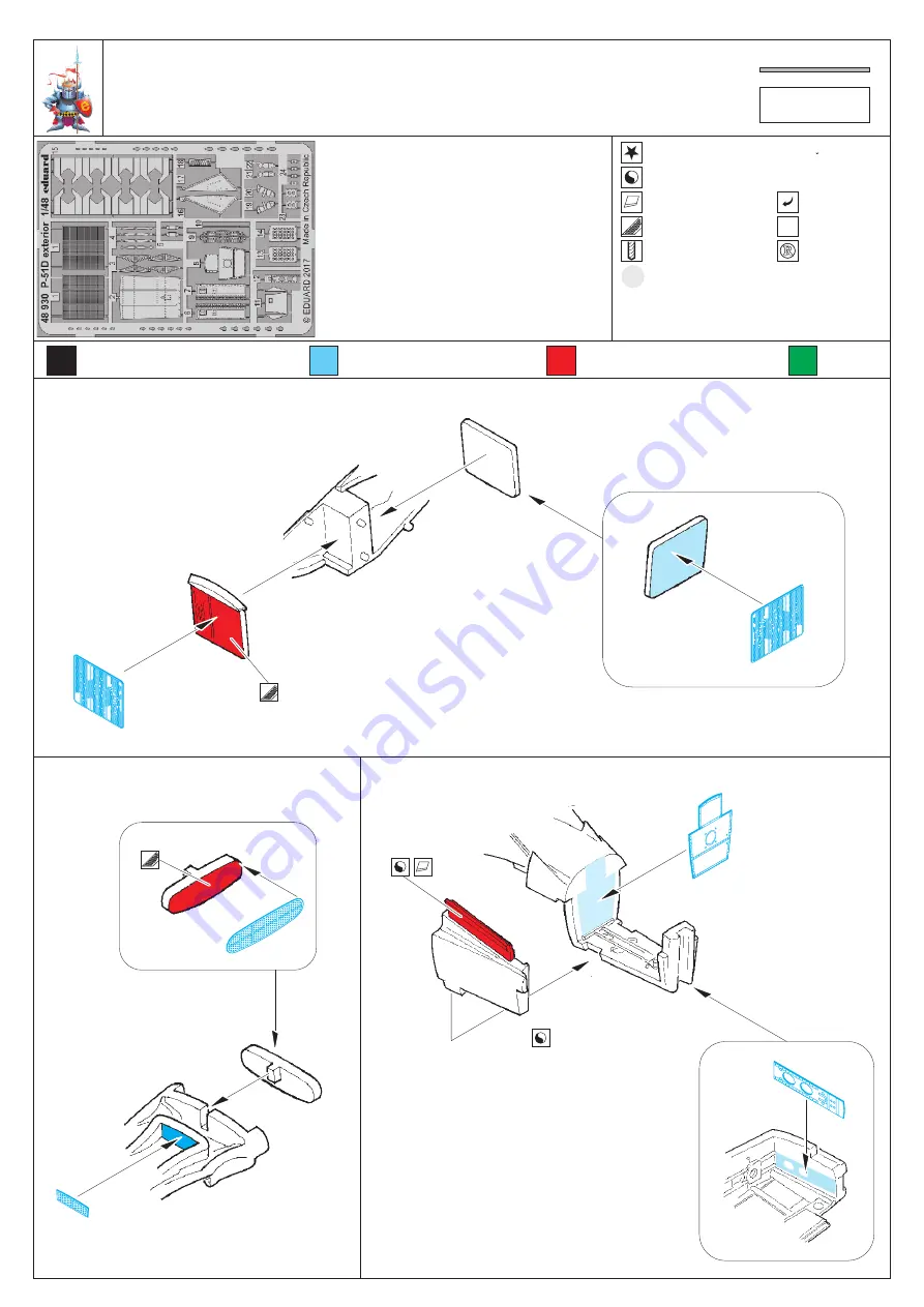 Eduard P-51D exterior 1/48 Manual Download Page 1