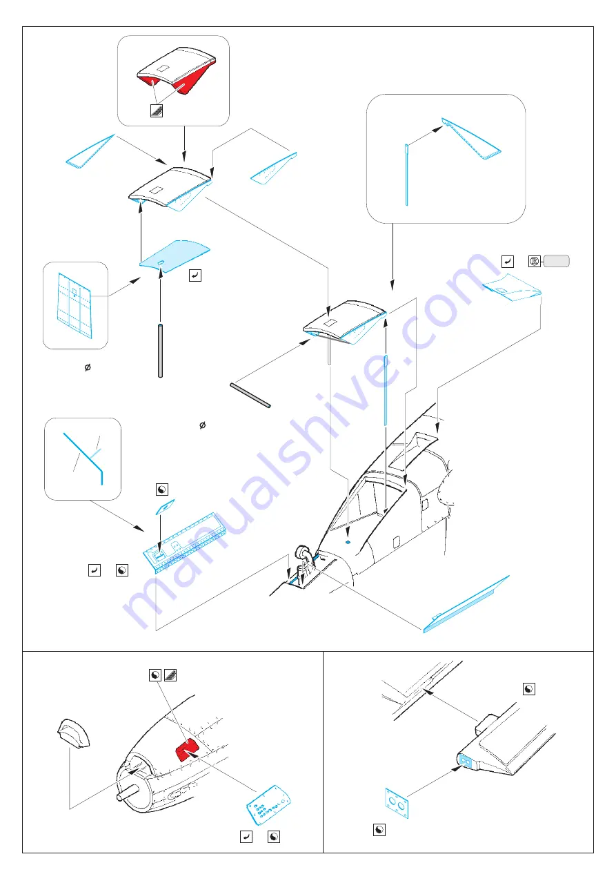 Eduard P-51D exterior Assembly Instructions Download Page 2