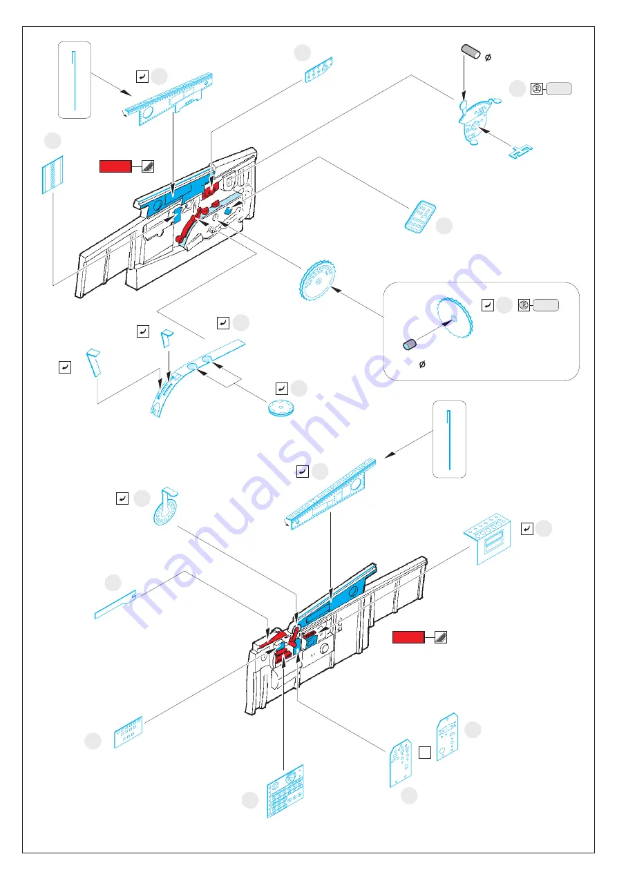 Eduard P-51D interior 1/48 Manual Download Page 3