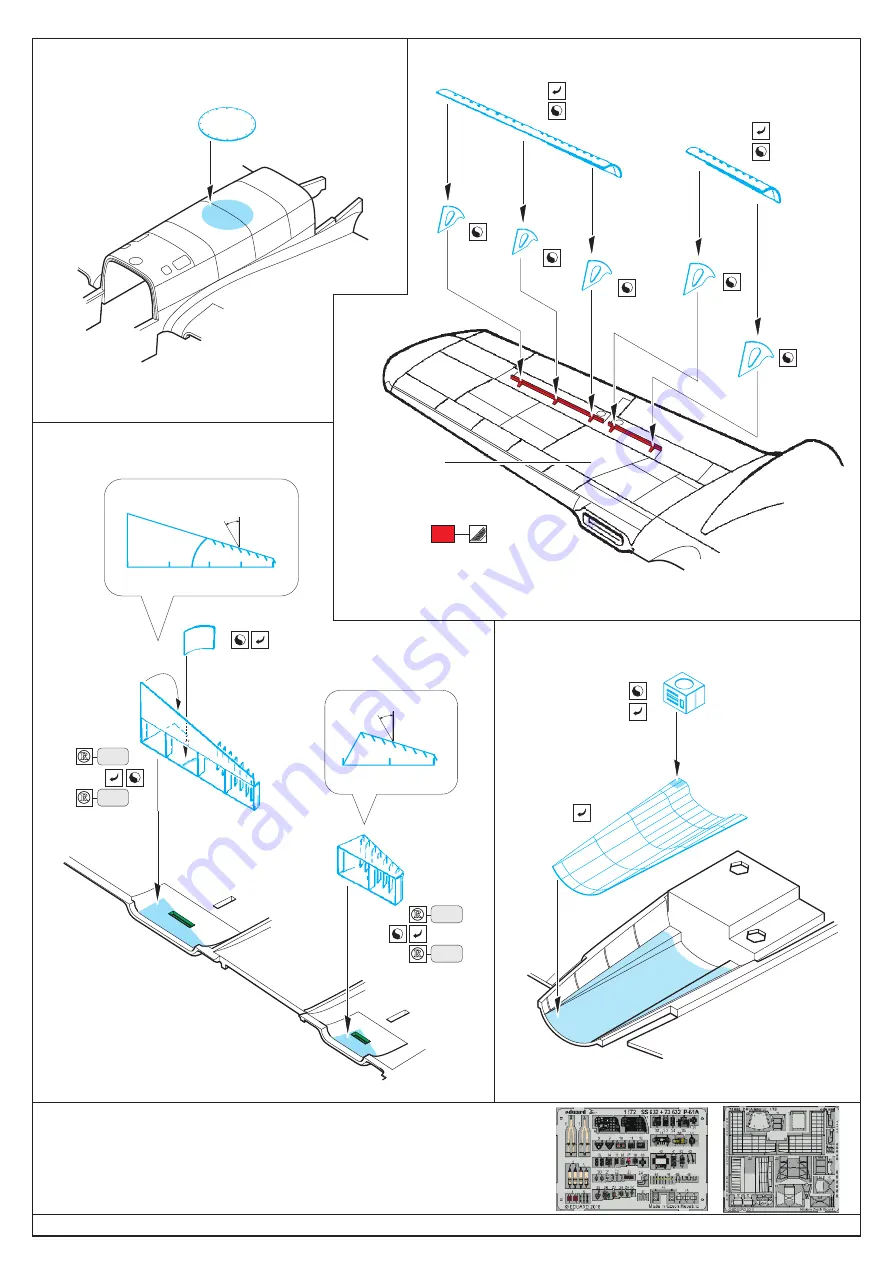 Eduard P-61A exterior Скачать руководство пользователя страница 3