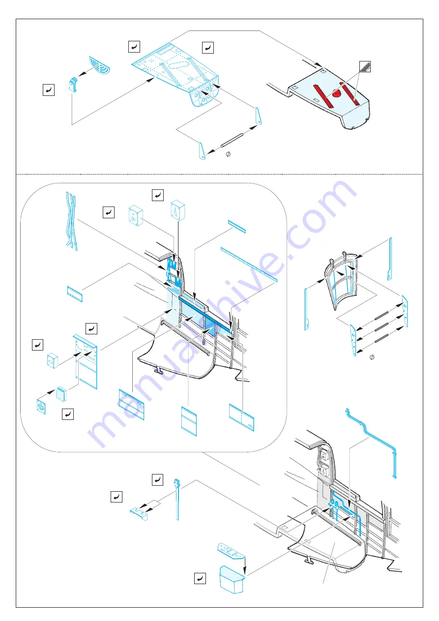 Eduard P-61A rear interior S.A. Quick Start Manual Download Page 2