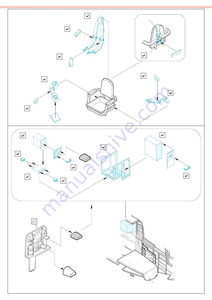 Eduard P-61A rear interior S.A. Quick Start Manual Download Page 3