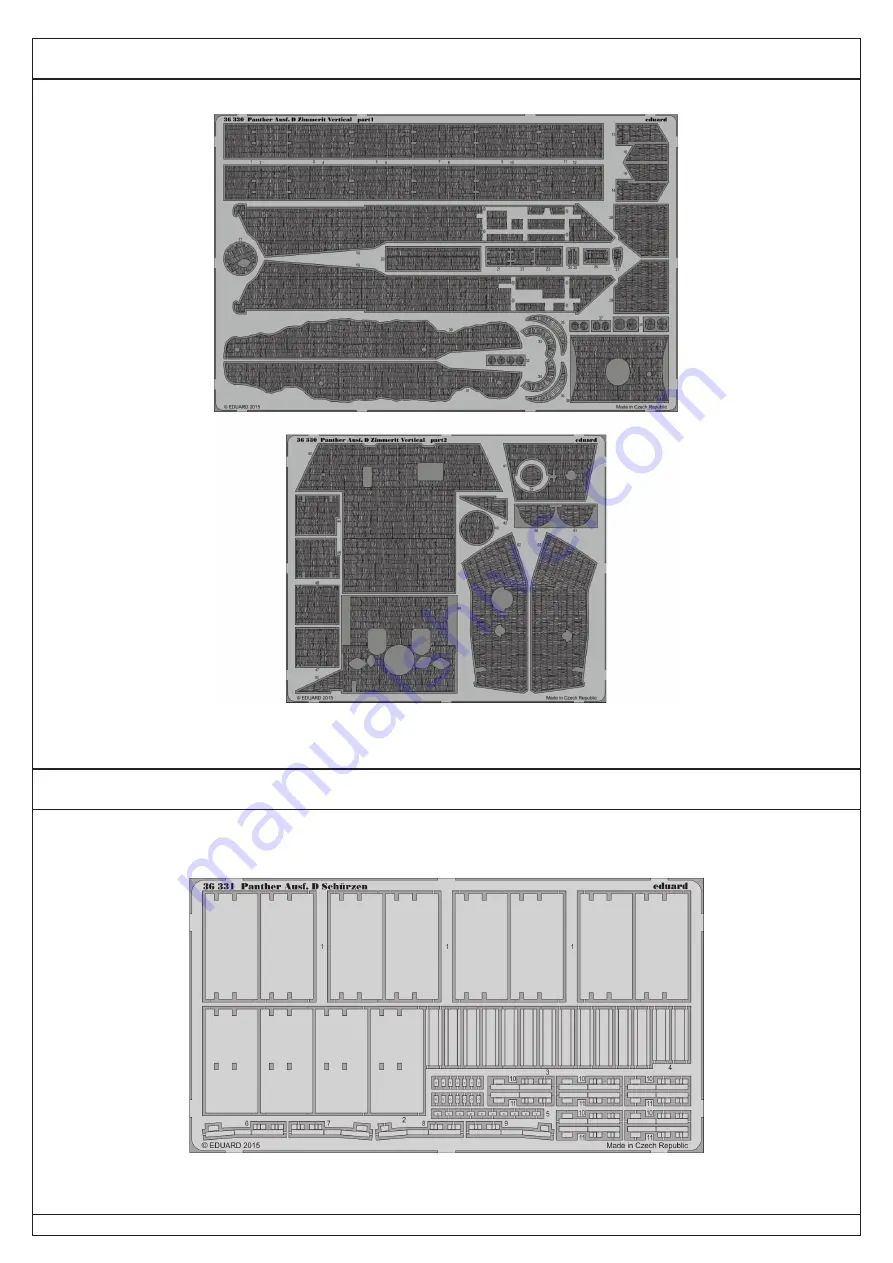 Eduard Panther Ausf. D handles and holders Quick Start Manual Download Page 4