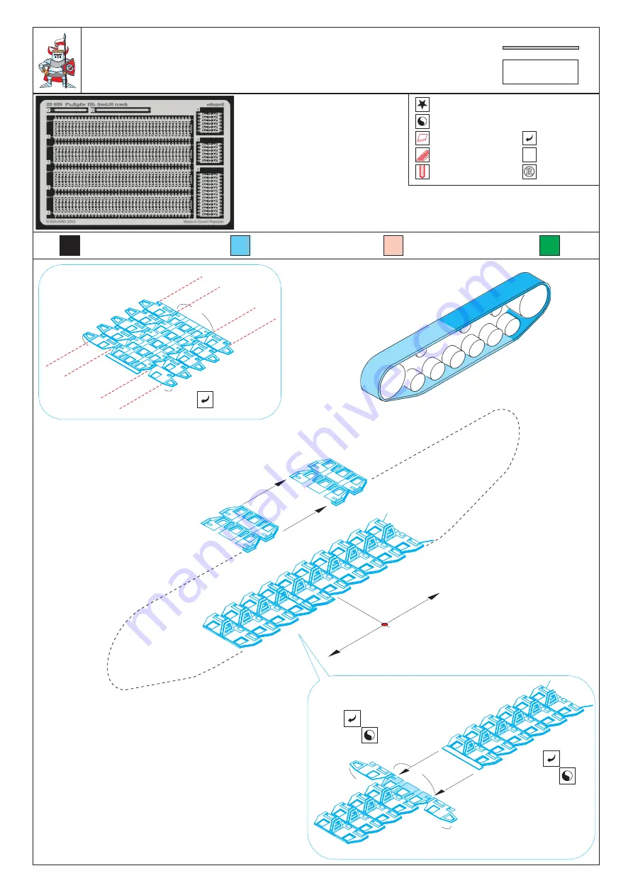 Eduard Pz.Kpfw III Ausf.M track Скачать руководство пользователя страница 1