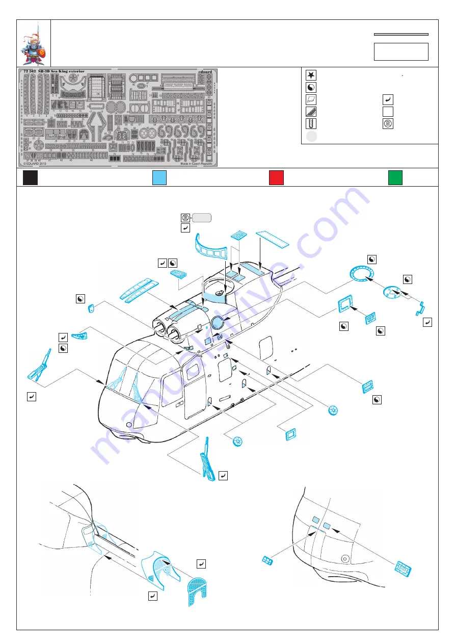 Eduard SH-3D Sea King exterior Quick Start Manual Download Page 1