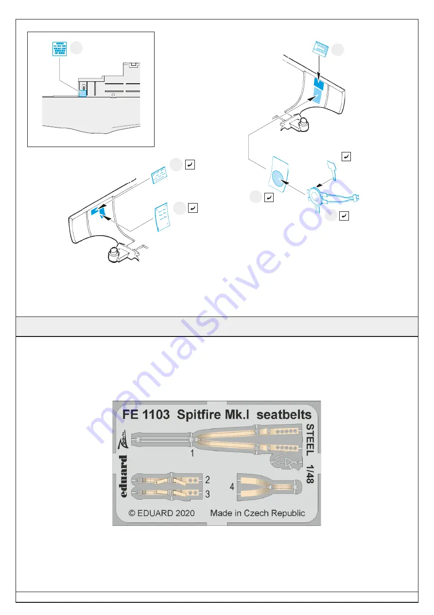 Eduard Spitfire Mk.I Manual Download Page 2