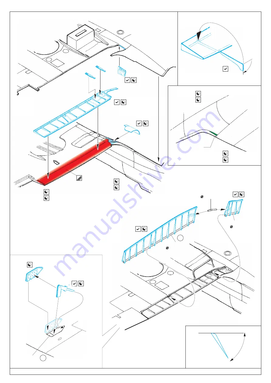 Eduard Spitfire Mk.VIII landing flaps 72 646 Manual Download Page 2