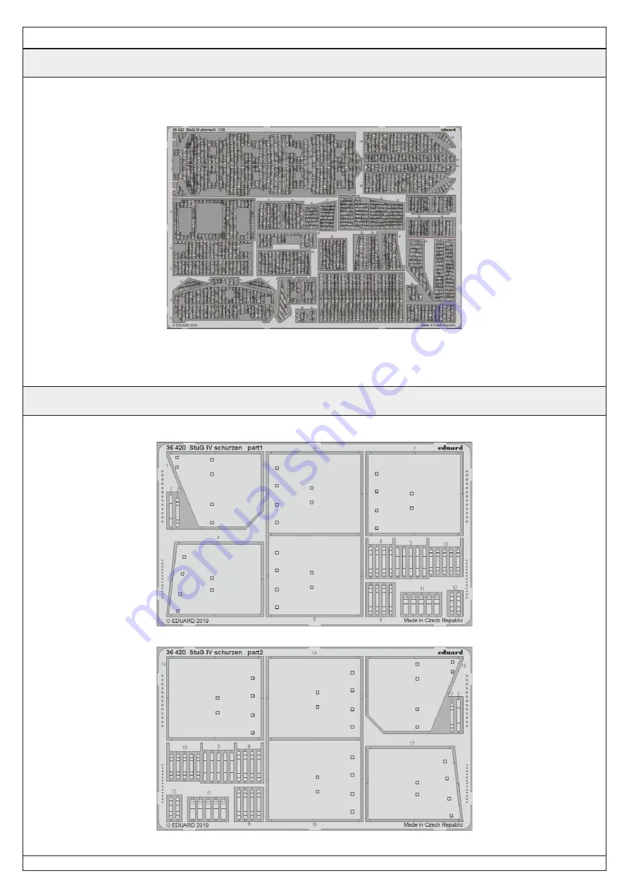 Eduard StuG IV Assembly Instructions Manual Download Page 8