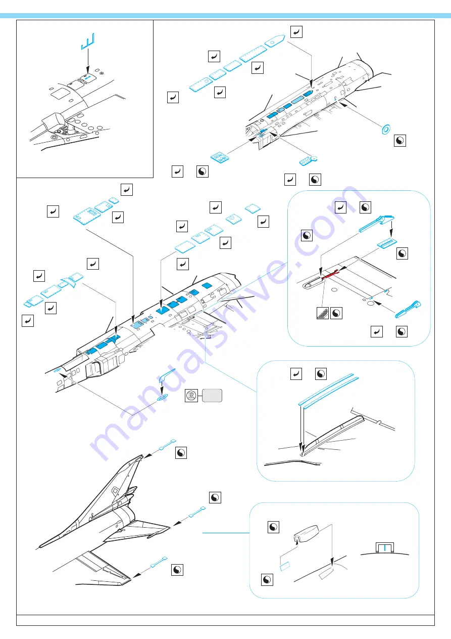 Eduard Su-15TM Flagon F S.A Assembly Instructions Manual Download Page 5