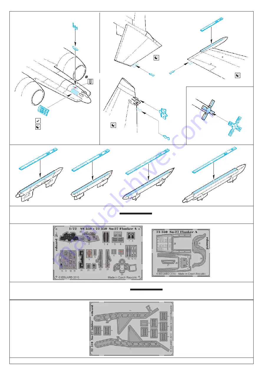 Eduard Su-27 Flanker A exterior Скачать руководство пользователя страница 3