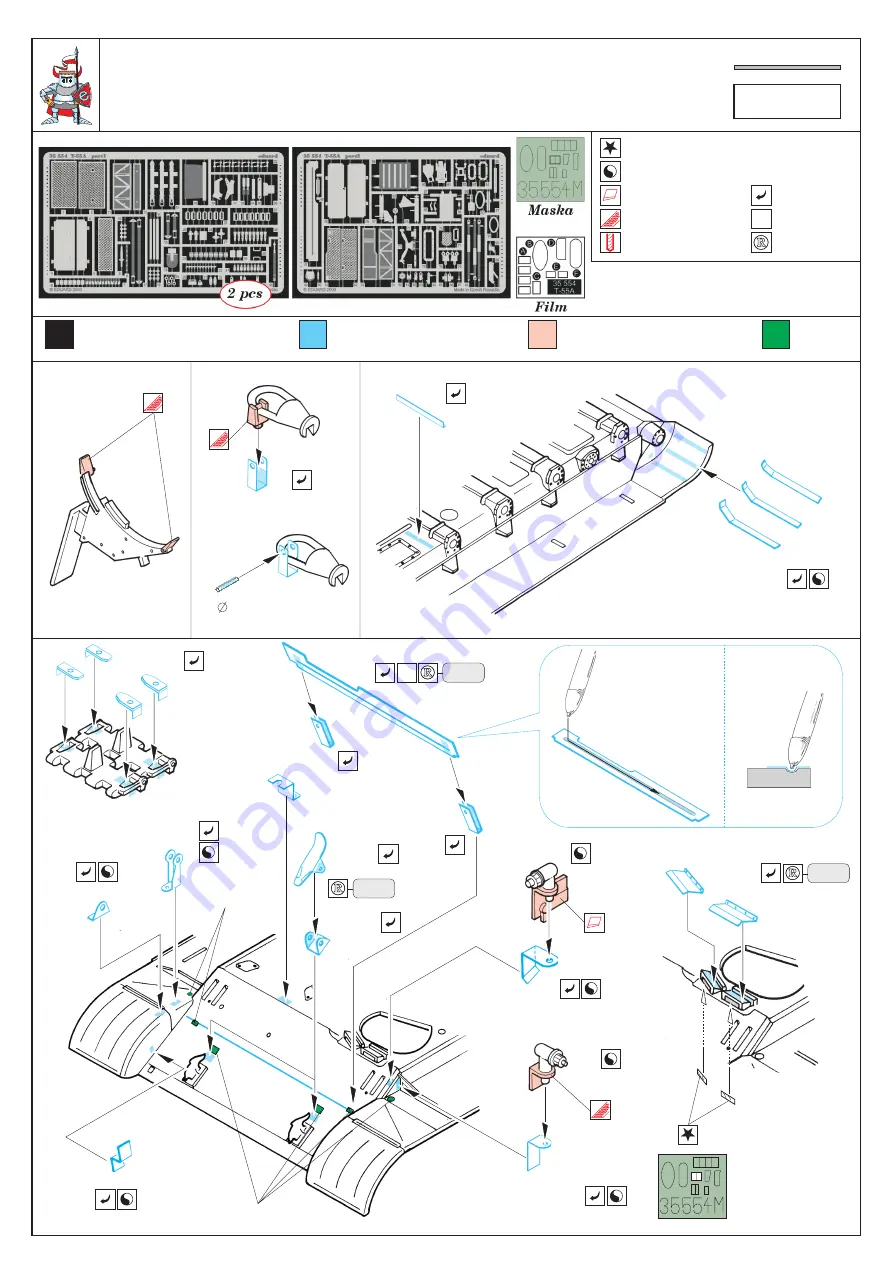 Eduard T-55A Quick Start Manual Download Page 1