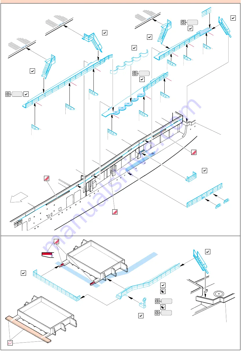 Eduard US Aircraft Carrier Hornet railings Скачать руководство пользователя страница 3