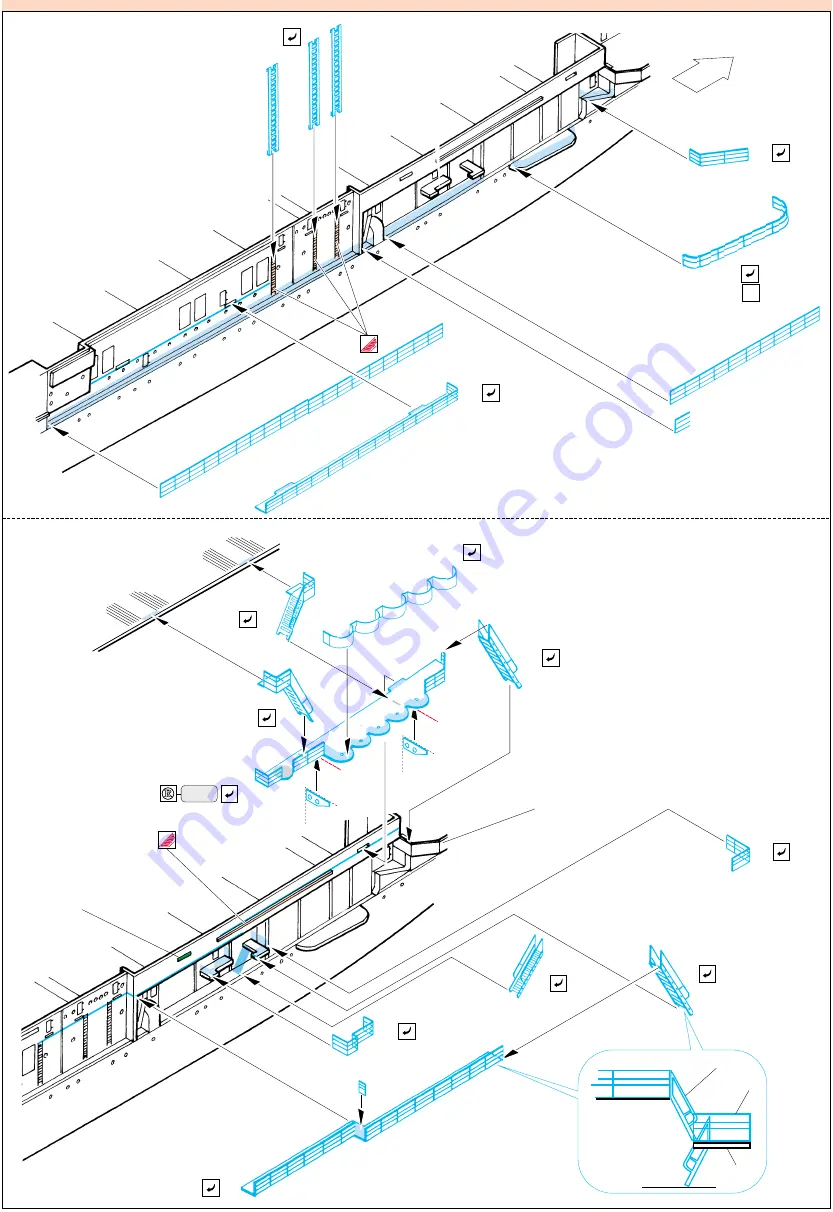 Eduard US Aircraft Carrier Hornet railings Скачать руководство пользователя страница 4