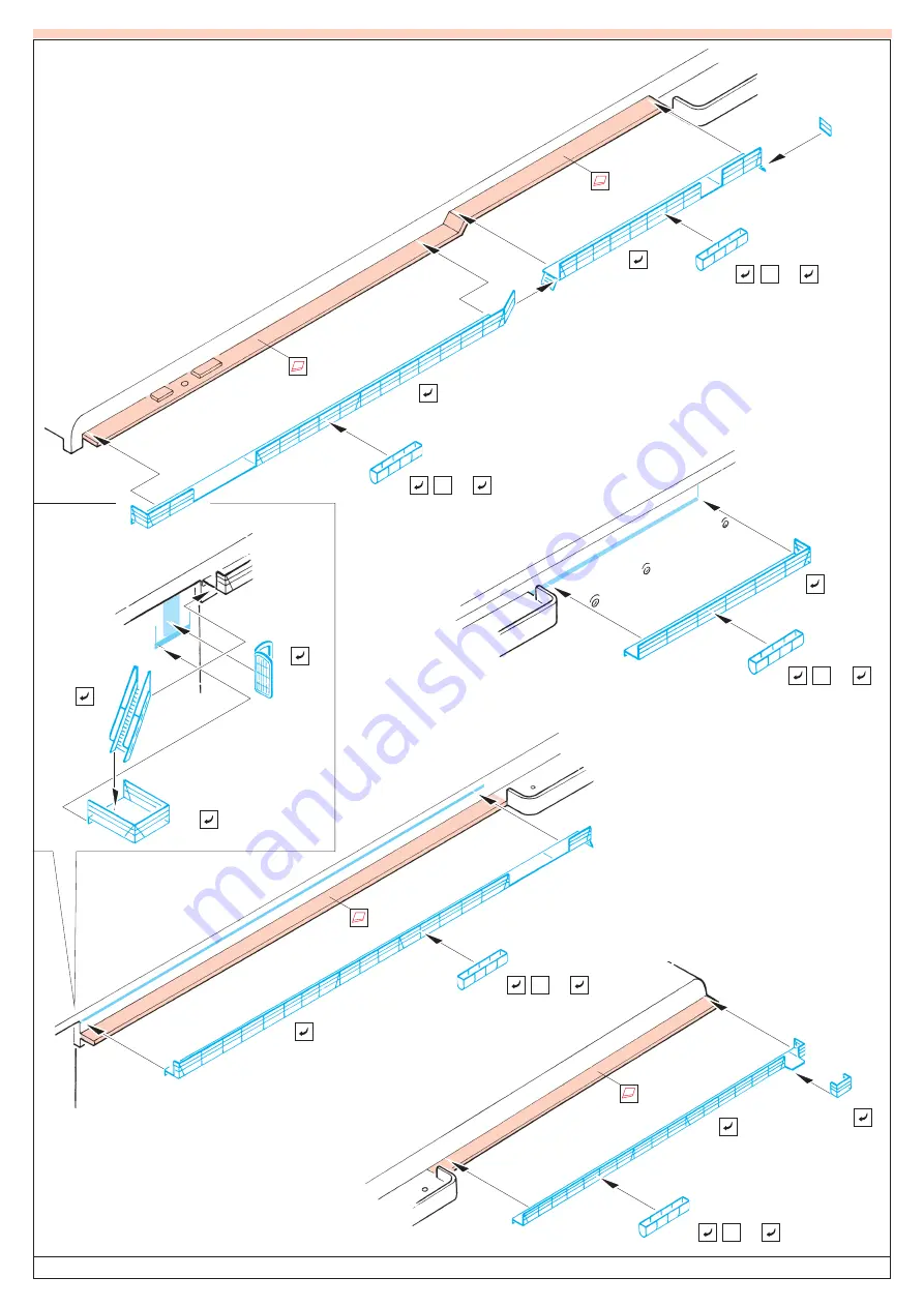 Eduard USS CV-14 Ticonderoga railings/ catwalk Скачать руководство пользователя страница 4