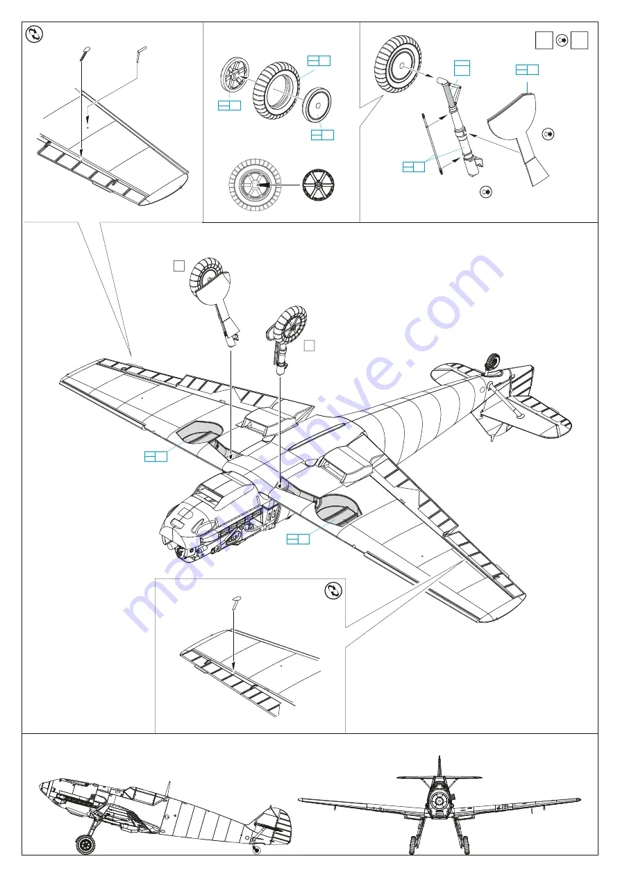 Eduard WEEKEND Bf 109E-1 Скачать руководство пользователя страница 7