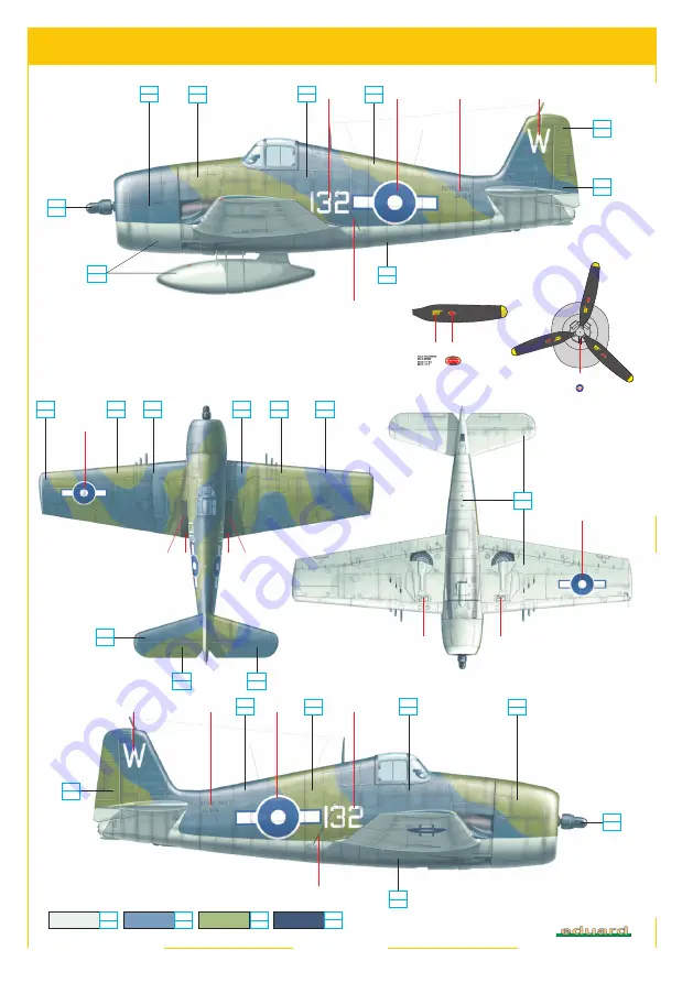 Eduard Weekend Edition Hell cat Mk.II Скачать руководство пользователя страница 8