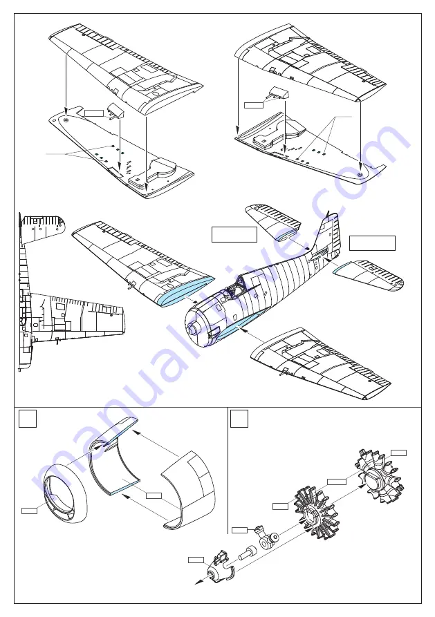 Eduard WEEKEND F6F-5 Nightfighter Скачать руководство пользователя страница 3