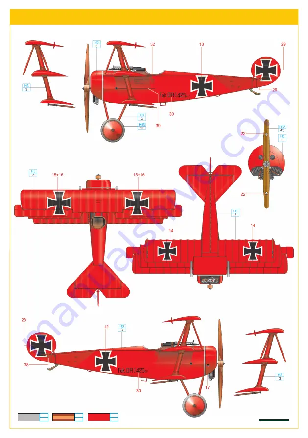 Eduard WEEKEND Fokker Dr.I Скачать руководство пользователя страница 10