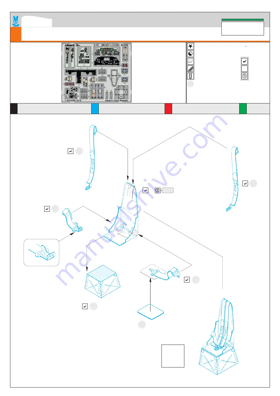 Eduard Zoom B-52H Assembly Instructions Download Page 1