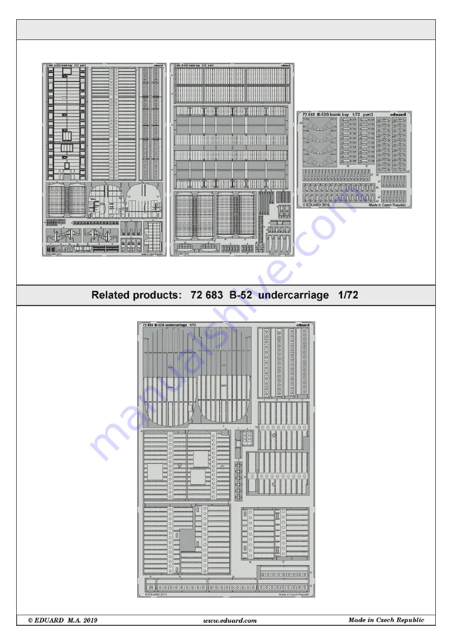 Eduard Zoom B-52H Assembly Instructions Download Page 4