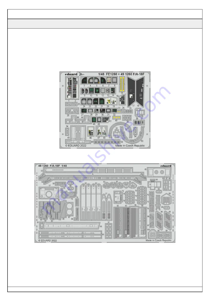 Eduard ZOOM F/A-18F seatbelts STEEL Скачать руководство пользователя страница 2