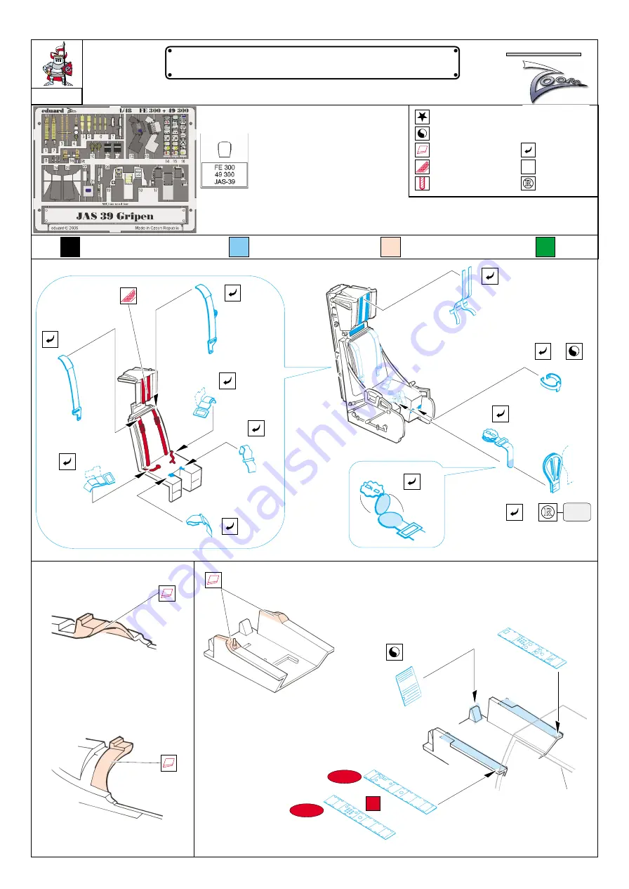 Eduard ZOOM FE300 Instruction Sheet Download Page 1