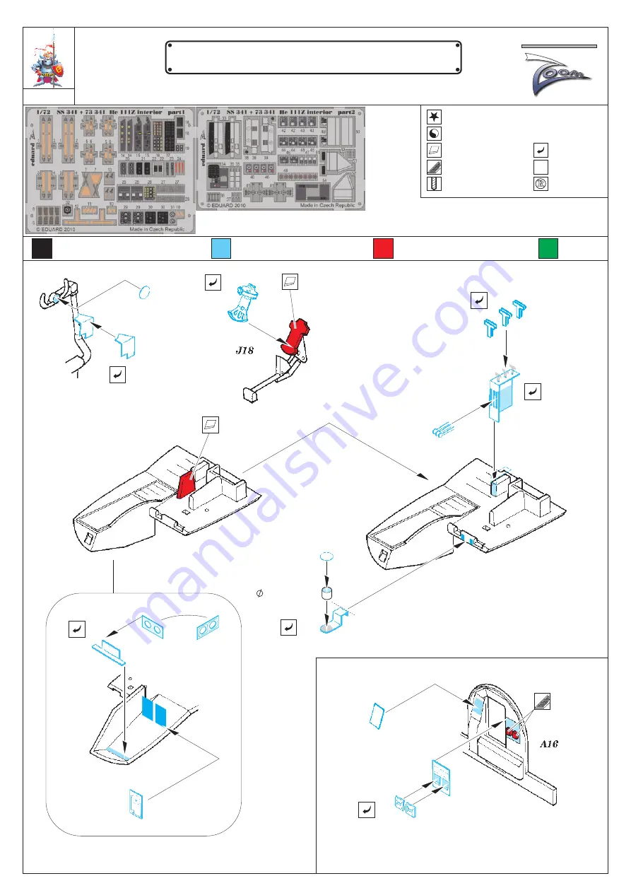 Eduard Zoom He 111Z interior S.A. Скачать руководство пользователя страница 1