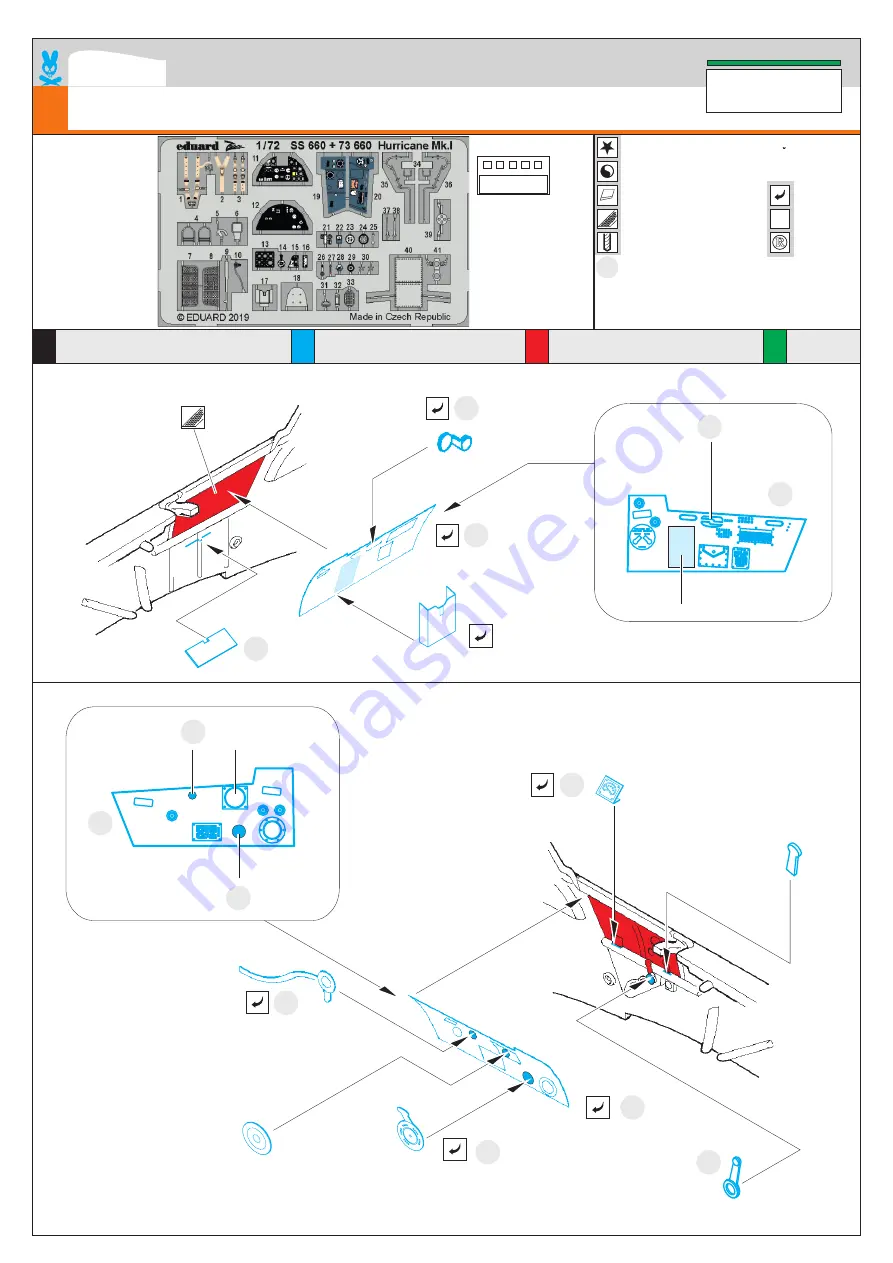 Eduard Zoom Hurricane Mk.I Quick Start Manual Download Page 1