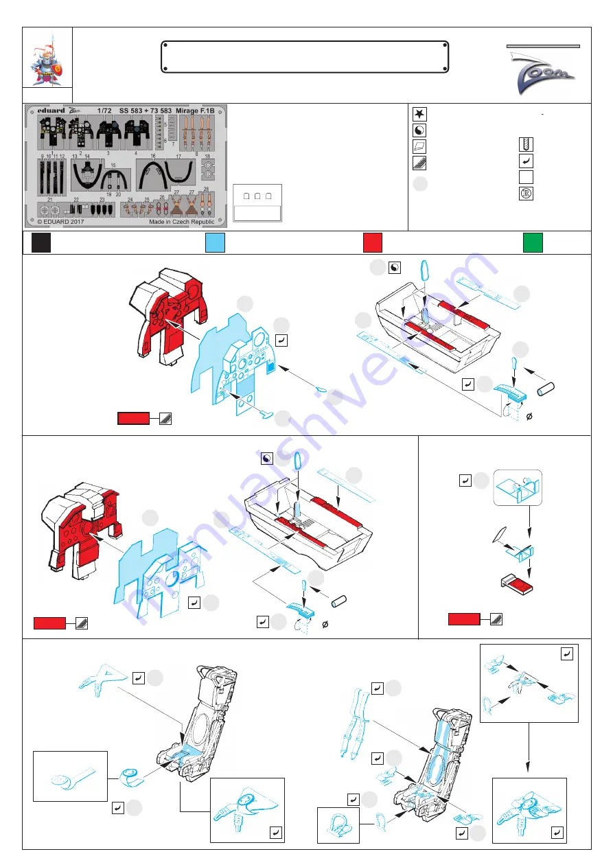 Eduard Zoom Mirage F.1B Скачать руководство пользователя страница 1