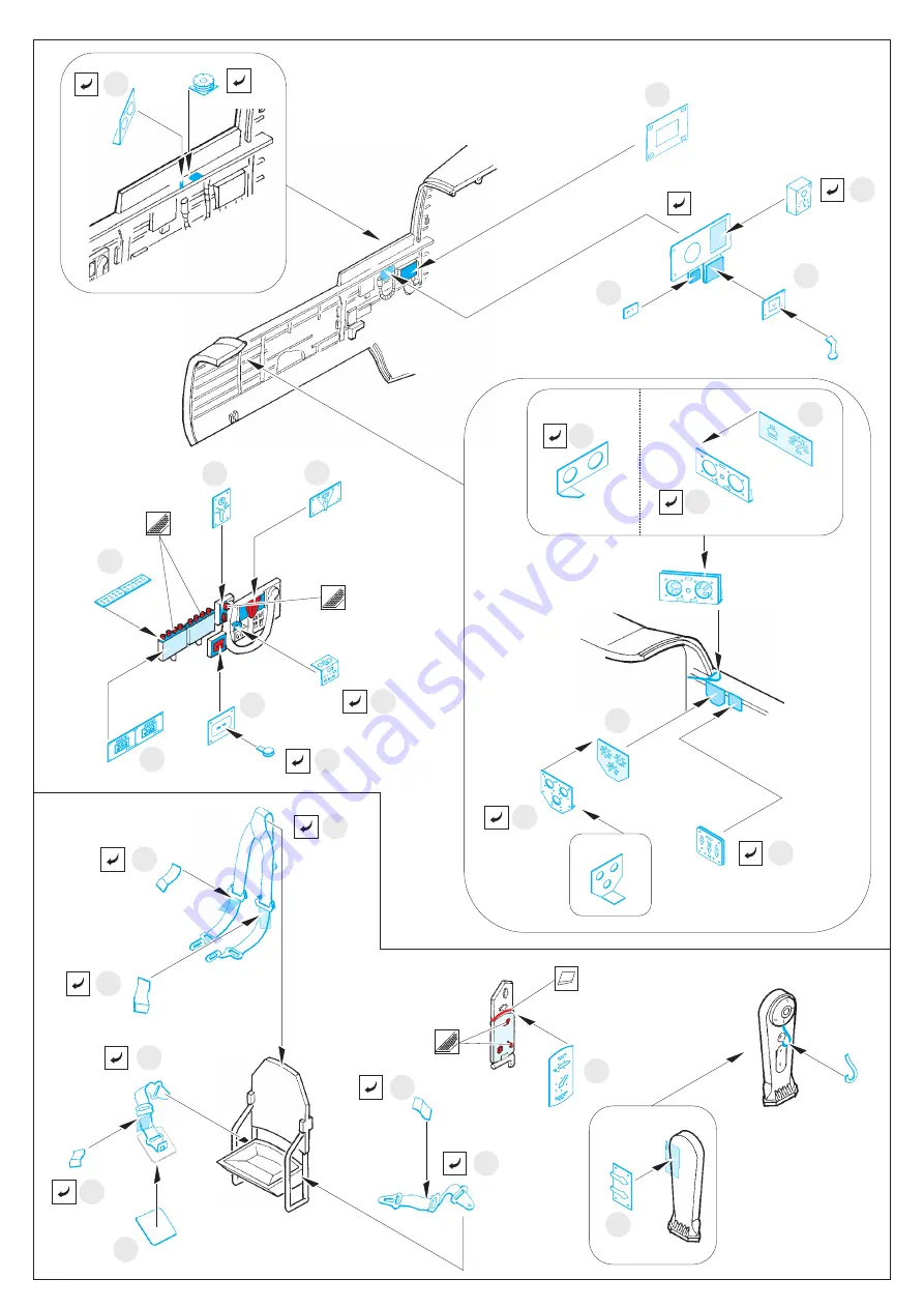 Eduard Zoom P-61B front interior S.A. Скачать руководство пользователя страница 3