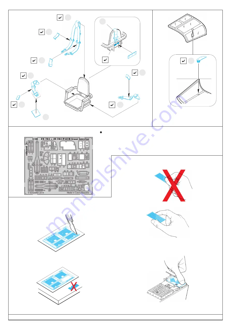 Eduard Zoom P-61B front interior S.A. Скачать руководство пользователя страница 4