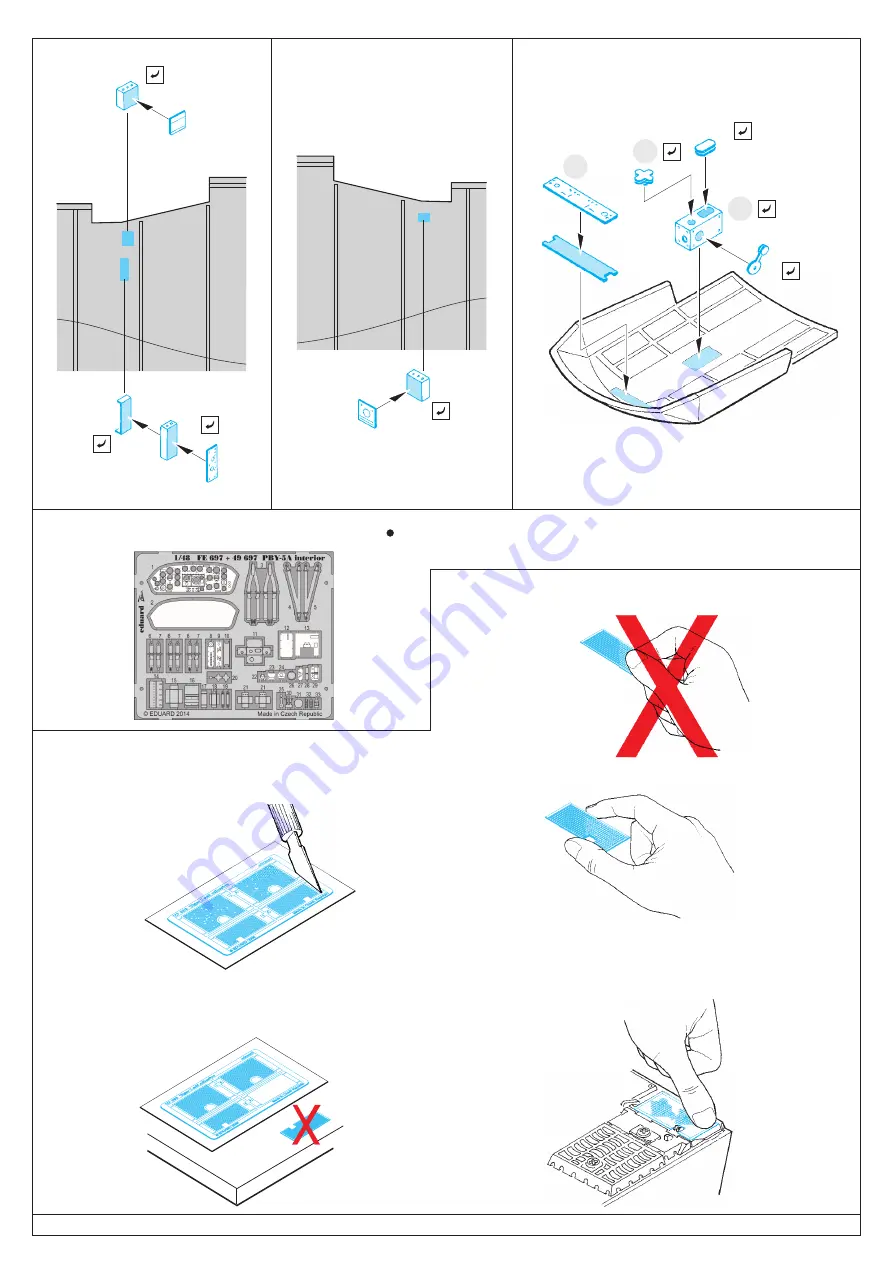 Eduard Zoom PBY-5A interior S.A. Assembly Instructions Download Page 2