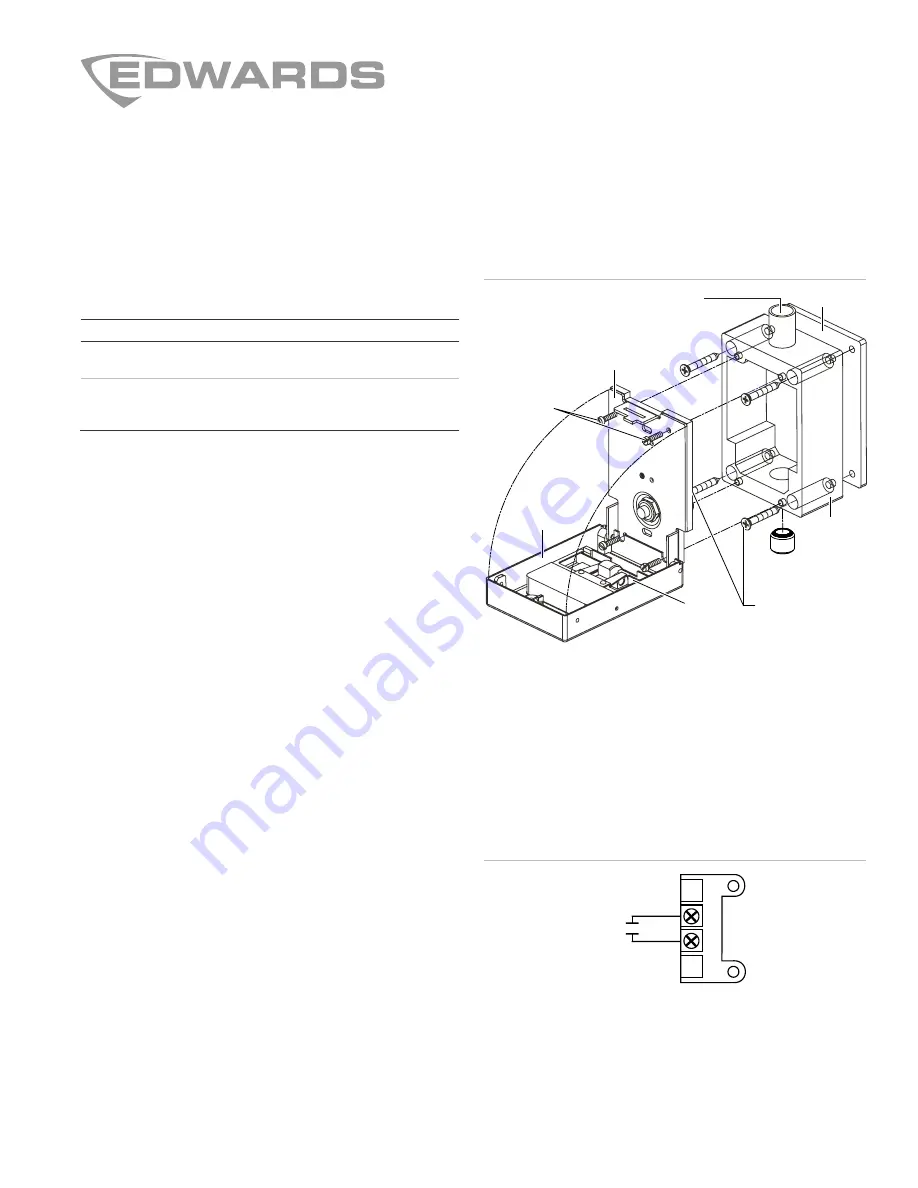 Edwards MPSR Series Installation Sheet Download Page 1