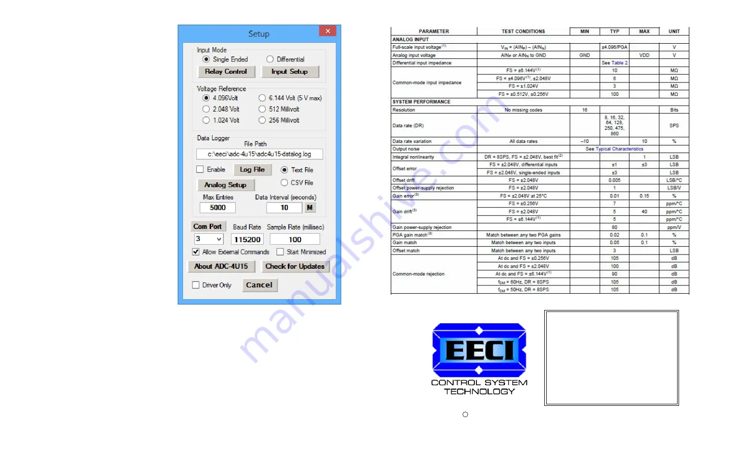 EECI ADC-4U15 Technical Reference Download Page 7