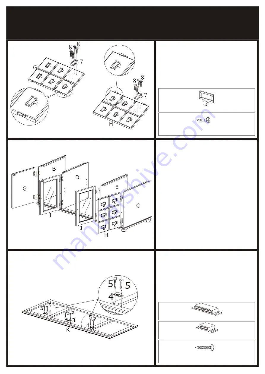 EefaCo.Store Apothecary MS986800TX Assembly Instructions Manual Download Page 5